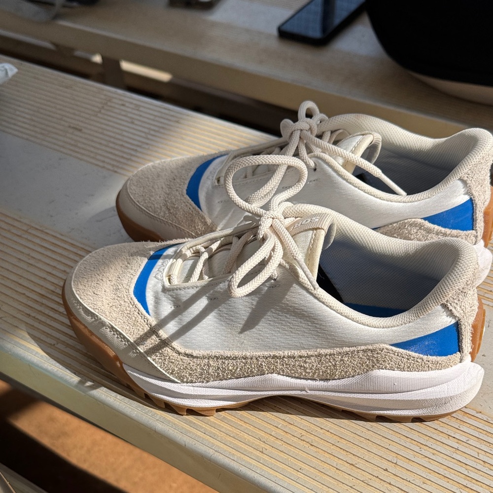 Sorel Women's White, Tan, and Blue Sneakers - Picture 4 of 7